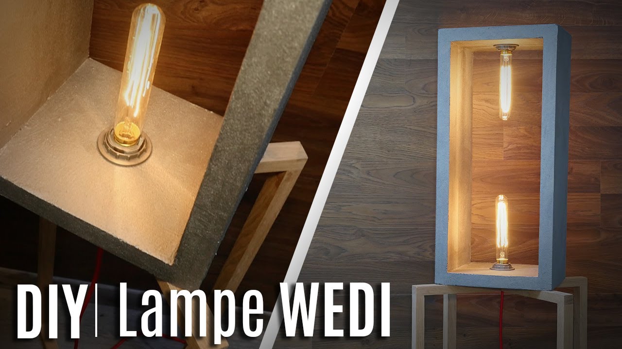 COMMENT CONSTRUIRE UNE LAMPE EN WEDI & BOIS !