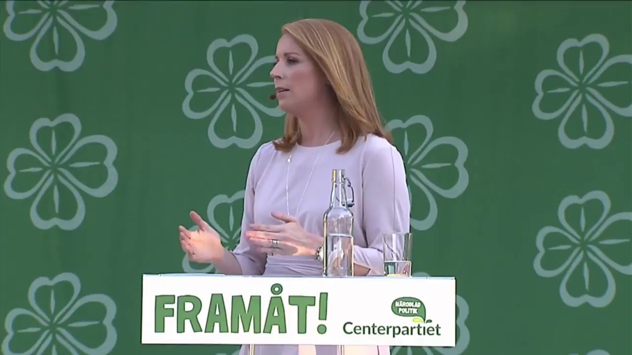 Annie Lööf talar i Almedalen 2018