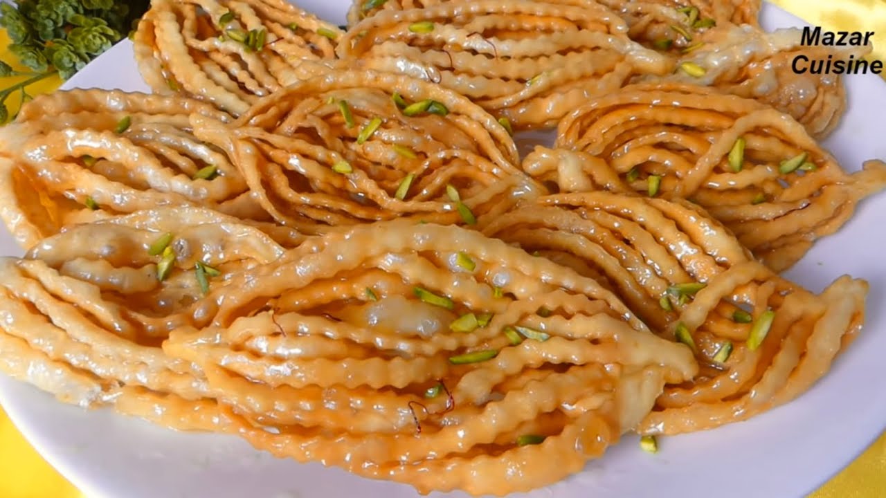 Eid Special Recipe Gosh Feel Sharbati گوش فیل شربتی برای عید Afghan Gosh Feel Eid Recipes