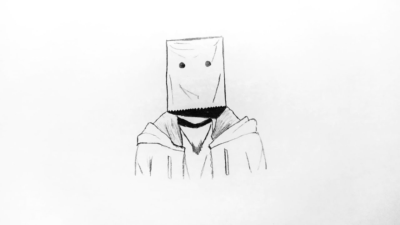 Drawing to Fill Your Sketchbook | Paper Bag Man Drawing