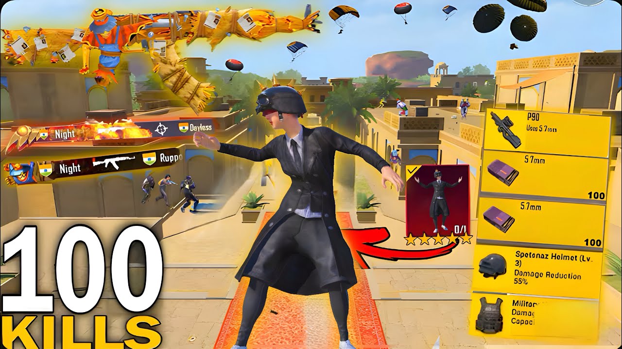 100 KILLS!😍 NEW BEST LOOT GAMEPLAY with BEST OUTFIT 🔥 SAMSUNG,A7,A8,J3,J4,J5,J6,XS,A3,A4,A5