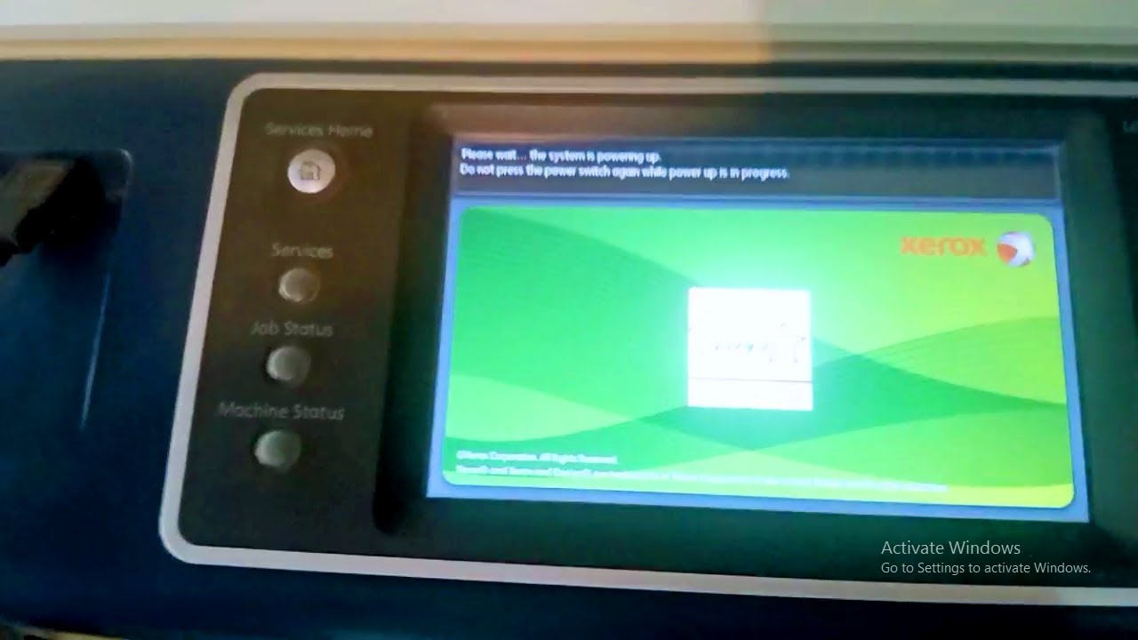 STILL GREEN/WHITE SCREEN PROBLEM SOLUTION XEROX 5855 PHOTOCOPIER MACHINE