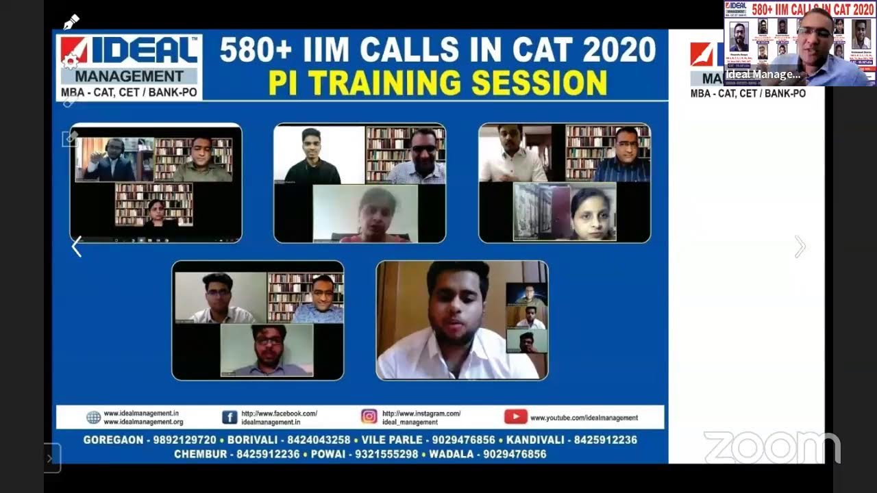 Ideal Management's Zoom Meeting