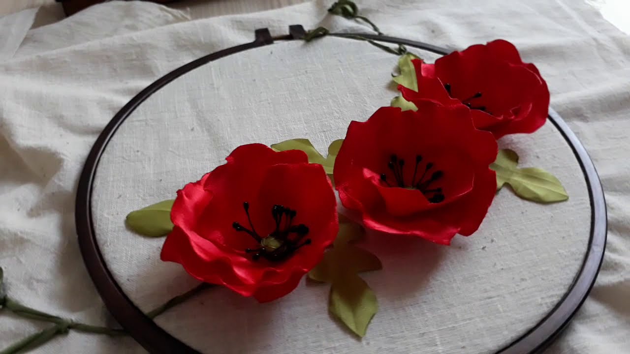 #Gelincik çiçeği nasıl yapılır ? How to make poppy flower?