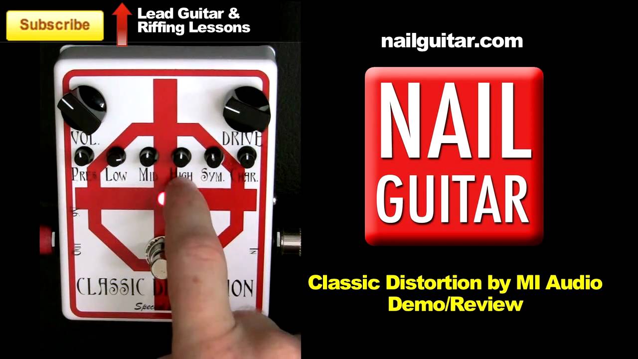 'Classic Distortion' Pedal Demo & Review - MI Audio Effects Awesome Guitar Distortion Stomp Box