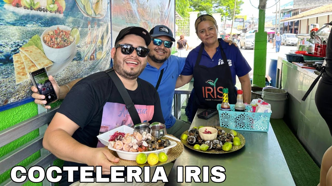 Los Mejores MARISCOS de Santa Rosa de Lima 🇸🇻 Cocteleria Iris 🤤