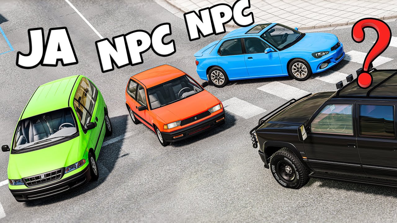 ❄️ CHOWANY W RUCHU DROGOWYM NPC!? | BeamNG Drive |
