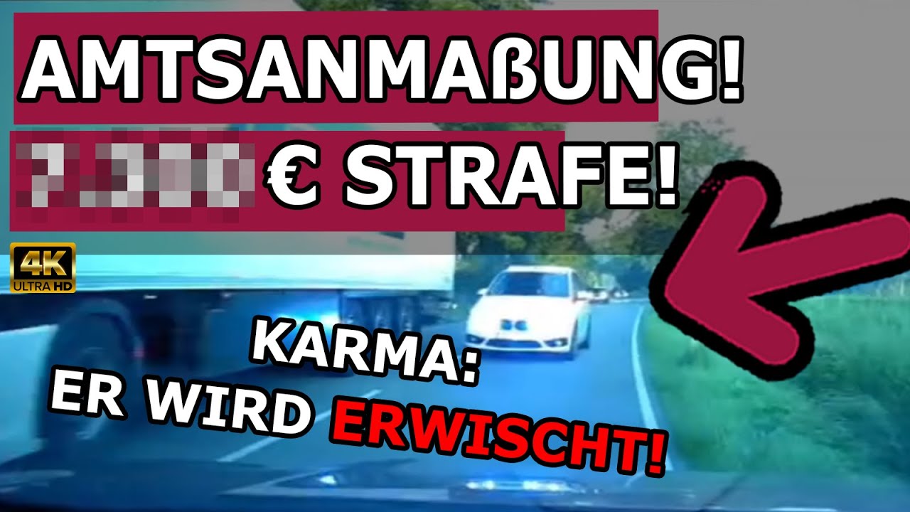 BMW tut auf Polizei: Amtsanmaßung! Busrad knallt auf Auto & SPECIAL: LKW BESOFFEN? - Dashcams in 4k