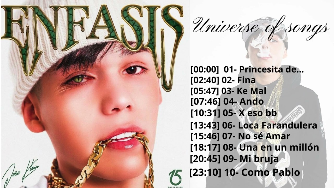 JERE KLEIN - ÉNFASIS (ÁLBUM COMPLETO - FULL ÁLBUM) 2023