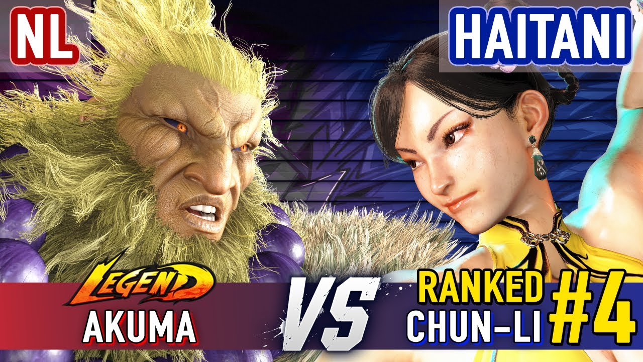 SF6 ▰ NL (Akuma) vs HAITANI (#4 Ranked Chun-Li) ▰ Street Fighter 6 High Level Gameplay