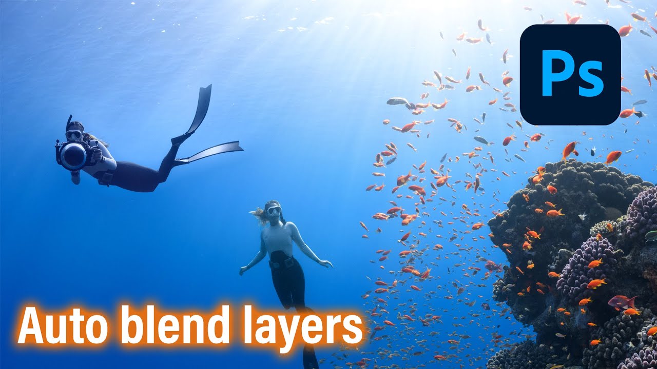 Auto blend layers explained in Photoshop