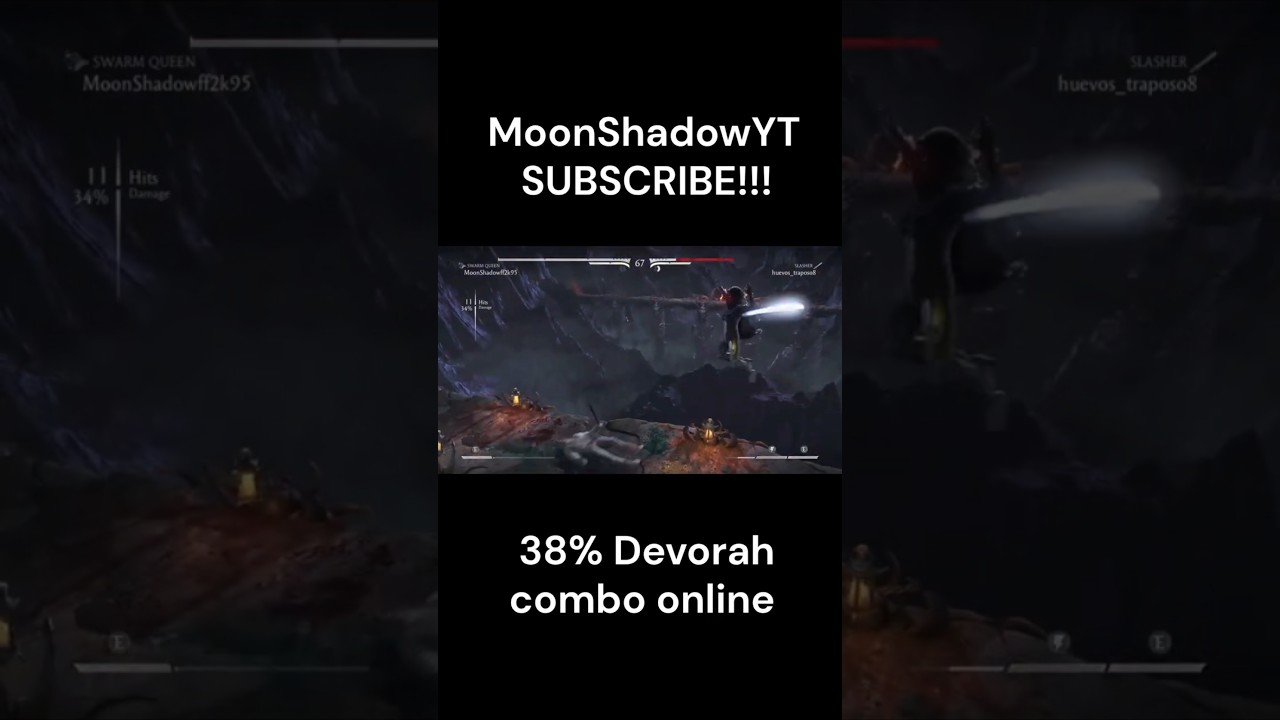 38% DEVORAH COMBO ONLINE  #gaming #mkx #fyp #viral #fgc #combo #clips