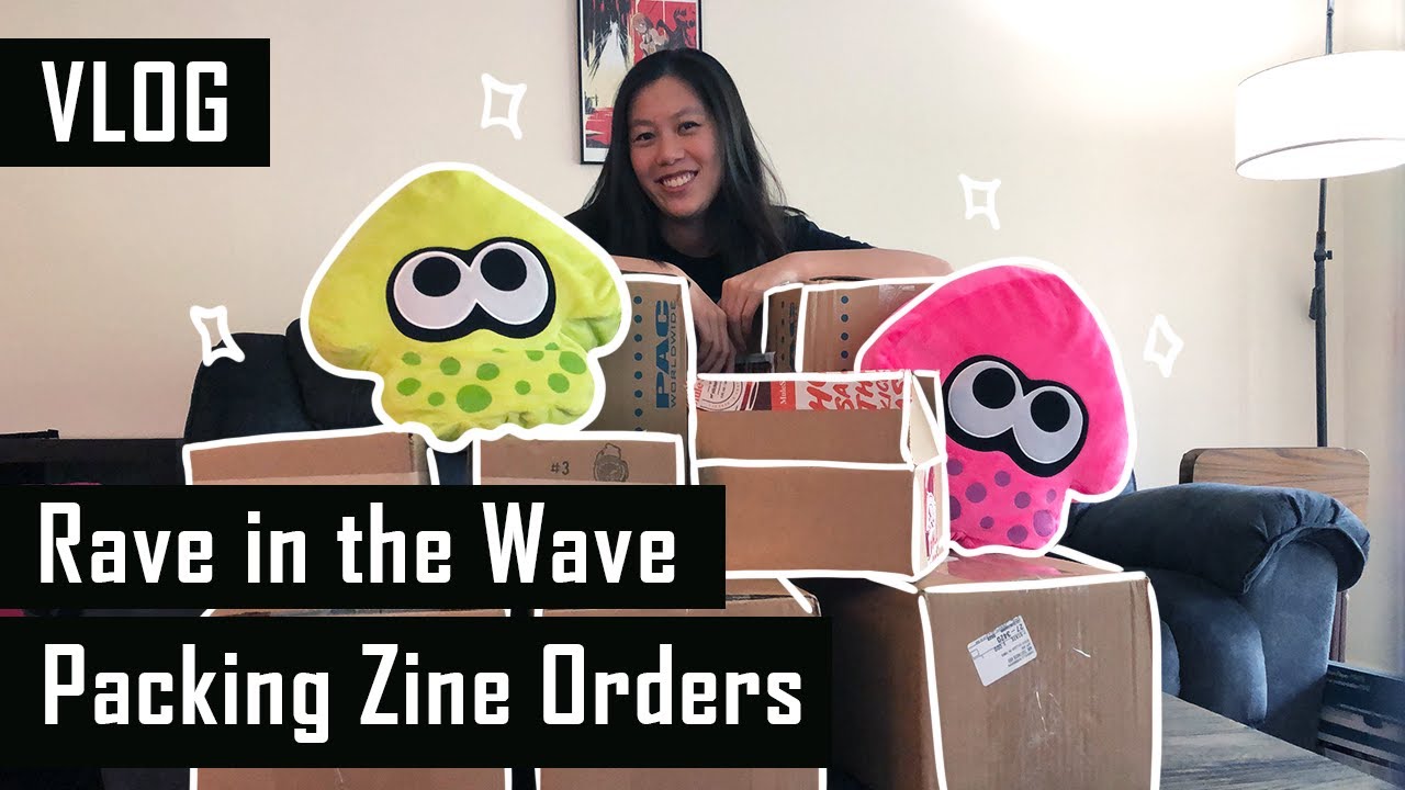 Packing orders for Rave in the Wave zine [VLOG]