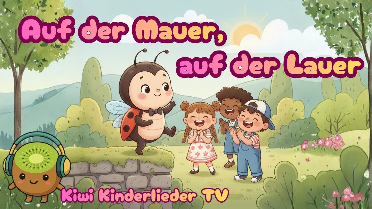 Auf der Mauer, auf der Lauer 🐞 | Deutsches Kinderlied | Mitmachlied für Kinder
