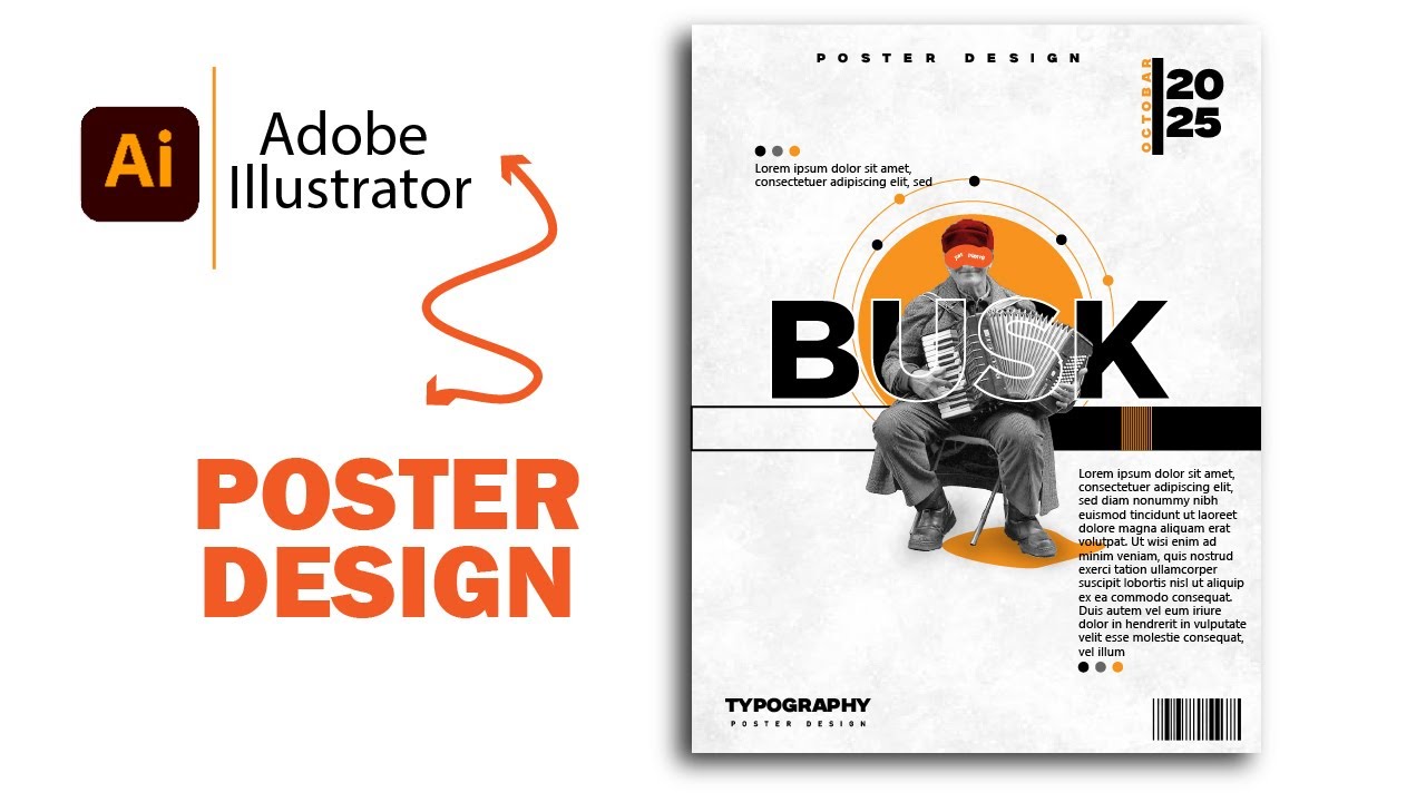 Современный дизайн плаката в Illustrator | Учебник по типографике в Illustrator