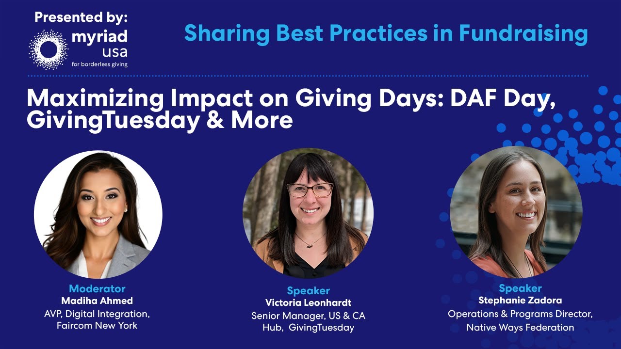 Maximizing Impact on Giving Days: DAF Day, GivingTuesday & More