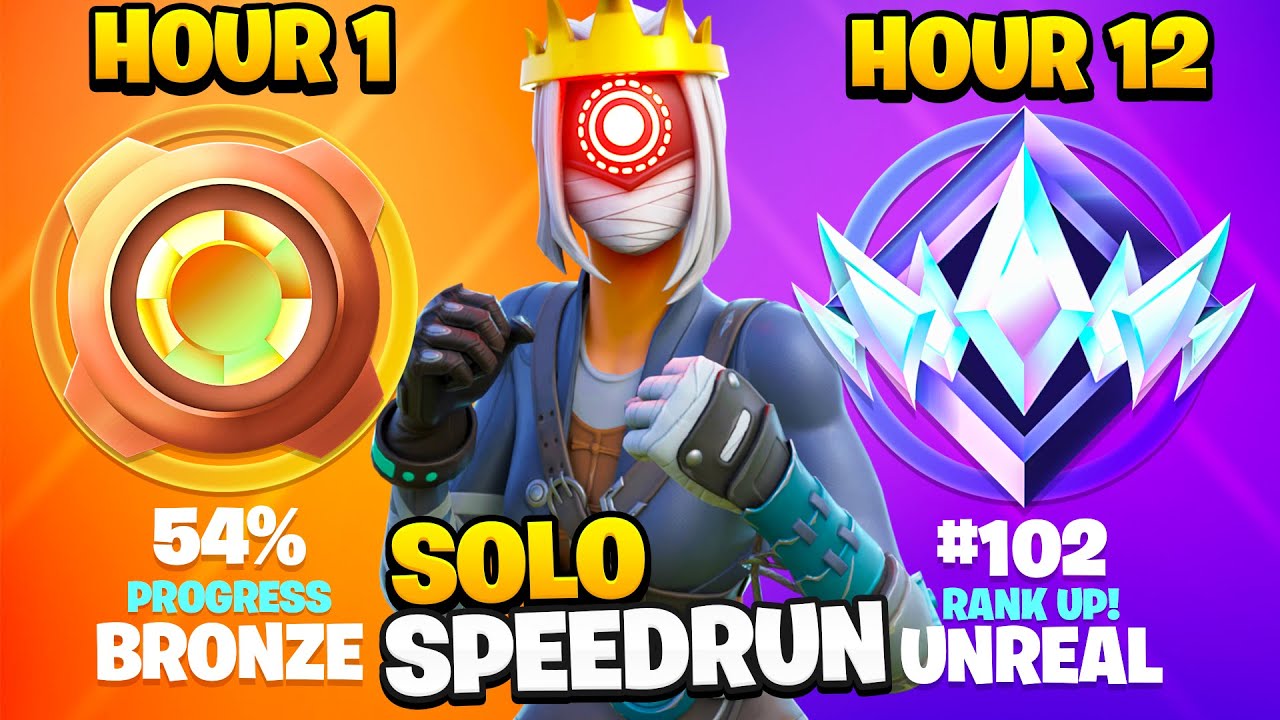 Бронза в рейтинге UNREAL SOLOS SPEEDRUN за 12 часов (Глава 5 Fortnite)
