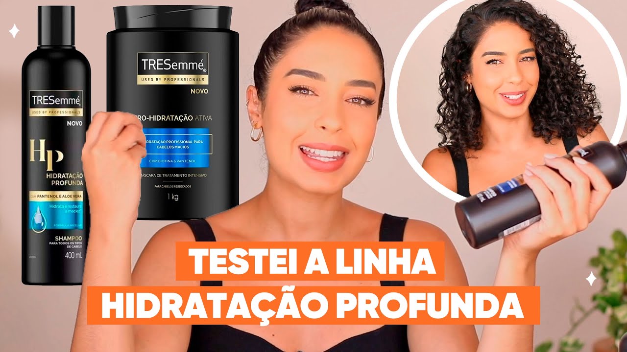 TESTEI A LINHA HIDRATAÇÃO PROFUNDA DE TRESEMMÉ - ROTINA CAPILAR COMPLETA | JULIANA LOUISE