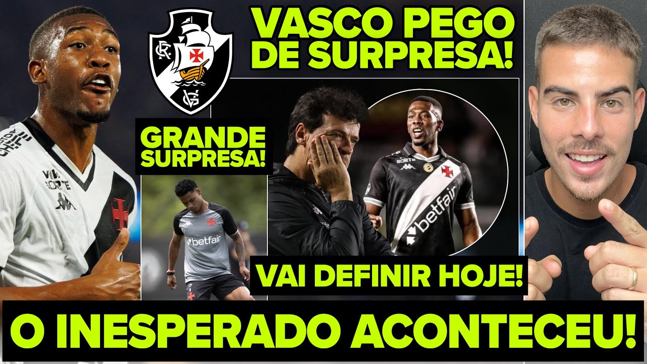 O INESPERADO ACONTECEU E PEGOU O VASCO DE SURPRESA! VENDA DE RAYAN! CARLOS CUESTA FORA DO JOGO? E+