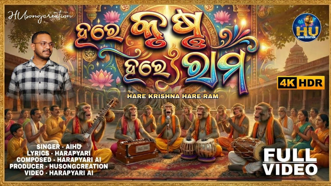 Hare Krishna Hare Ram - ହରେ କୃଷ୍ଣ ହରେ ରାମ | HARAPYARI | New Odia AI Bhajan 2026 #husongcreation 