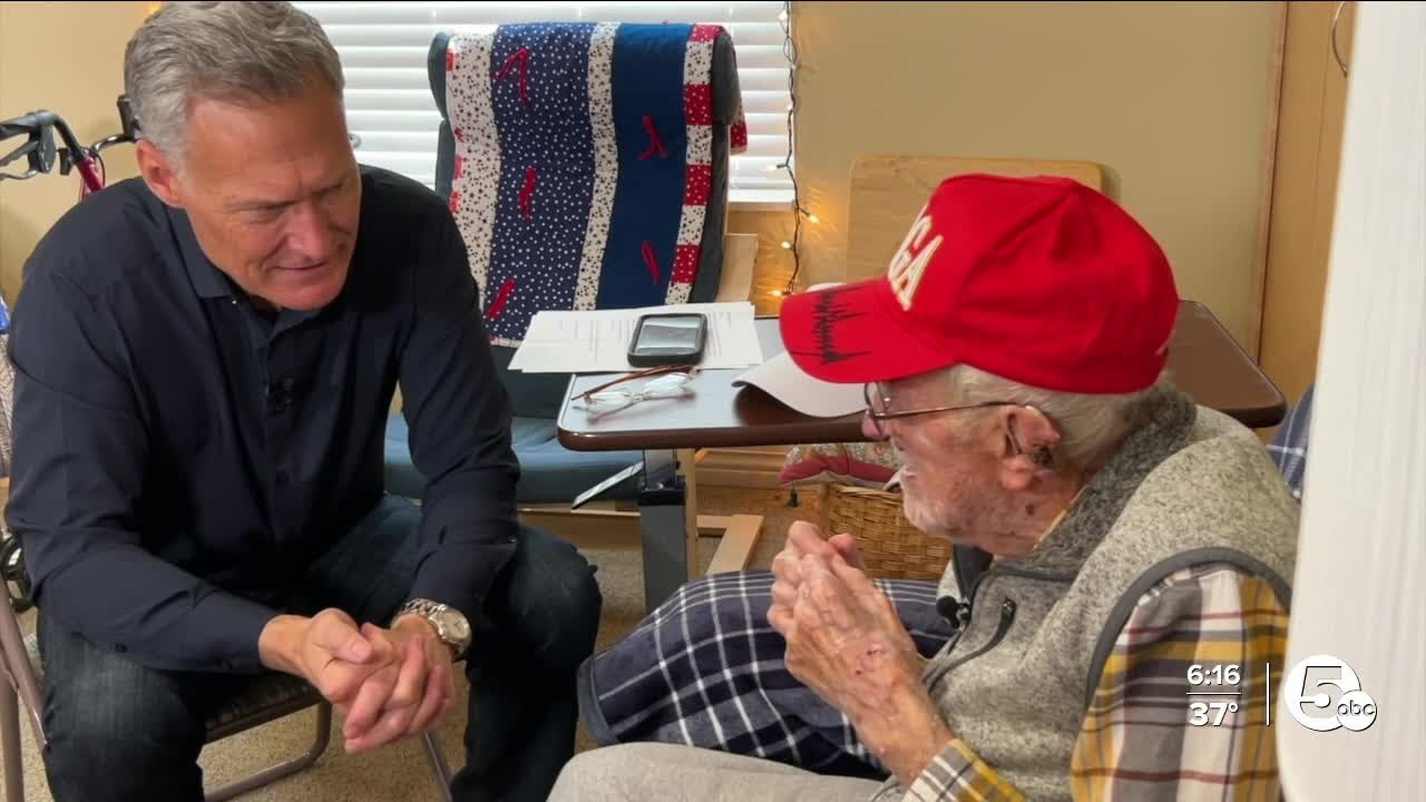 This WWII Veteran hopes to have a big guest at his 104th birthday