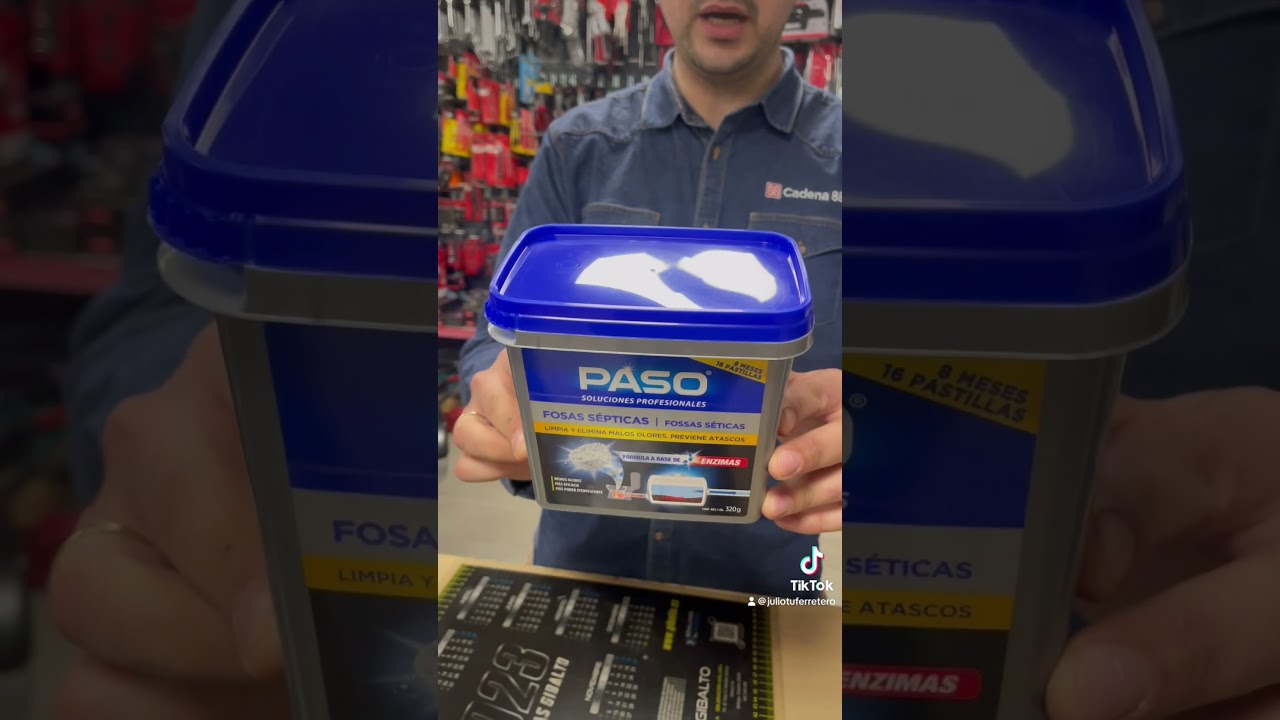 Pastillas efervescentes para limpieza de fosas s&eacute;pticas y limpieza de tuber&iacute;as. #fosaseptica #paso