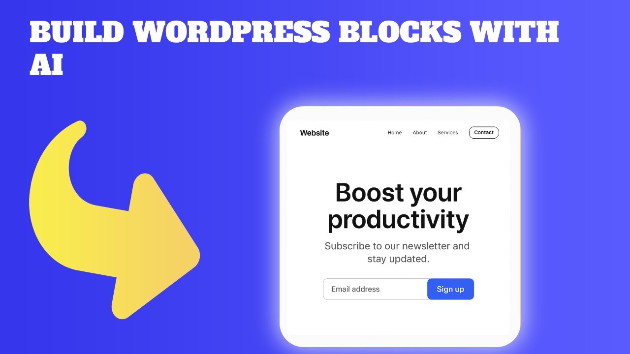 Build Gutenberg blocks with AI