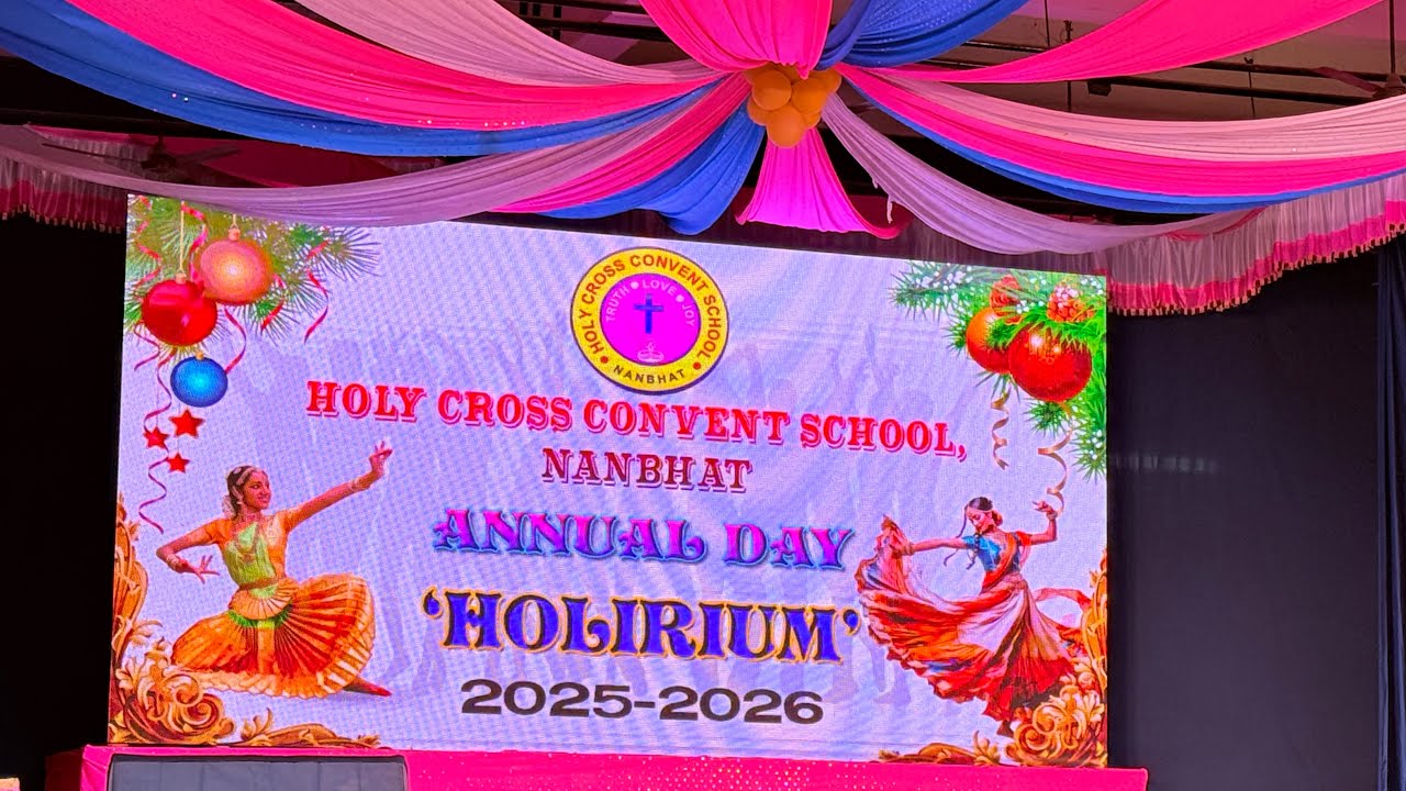 Annual day || Holy Cross Convent School || Nanbhat || @merylsvlog 