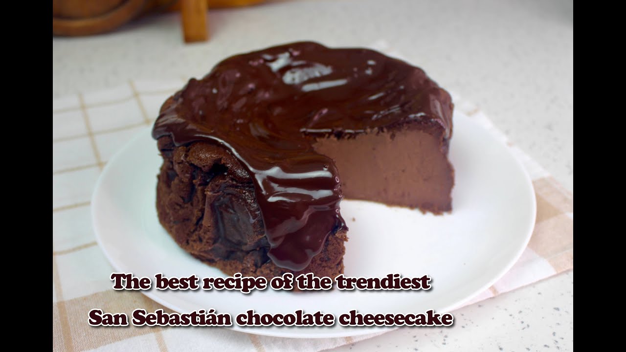 Ultimate Silky Chocolate San Sebastian Cheesecake | Viral Burnt Basque Recipe (Easiest Ever!)