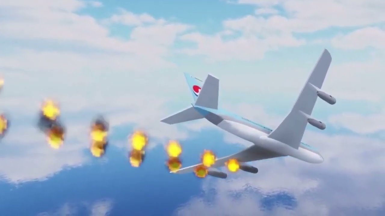 Korean Air Flight 858 (Roblox Crash Animation)