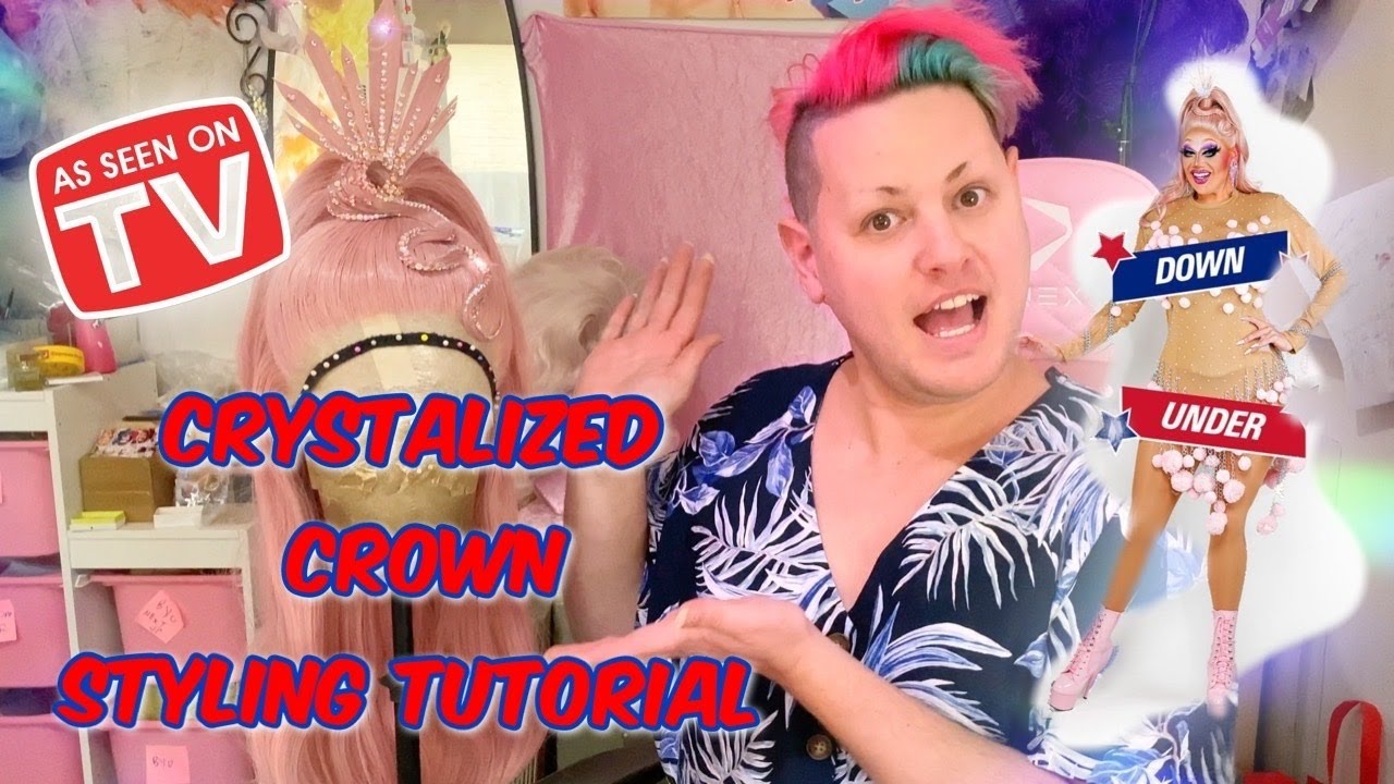 Drag Race Down Under Season 1 Winner Kita Mean | Crystal Crown Wig Styling Tutorial Preview