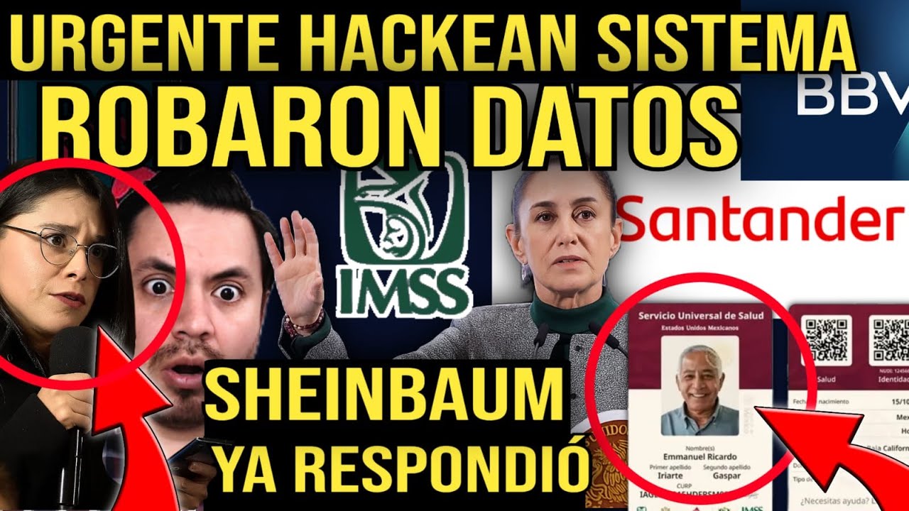 ALERTA PENSION IMSS SUFRE ROBO IMPORTANTE😱ROBARON DATOS BIOM&Eacute;TRICOS🪪SHEINBAUM YA DIJO QUE SUCEDI&Oacute;💥😱
