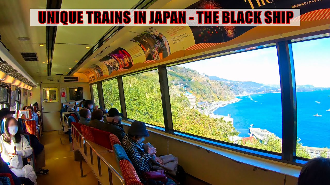 Unique Trains in Japan - The Black Ship #Resort21Series | Local Izu Kyūkō line Train | 日本のユニークな列車