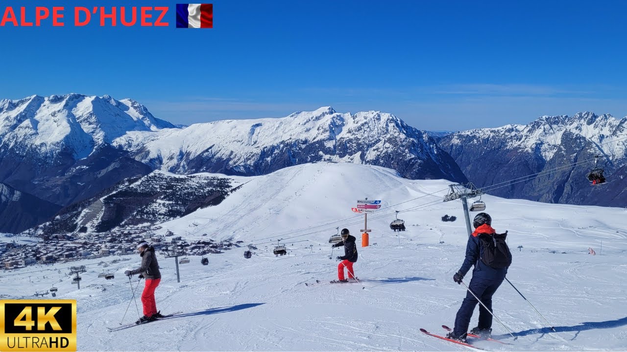 [4K] Skiing Alpe d'Huez ASMR | Marmottes | GoPro Hero 13