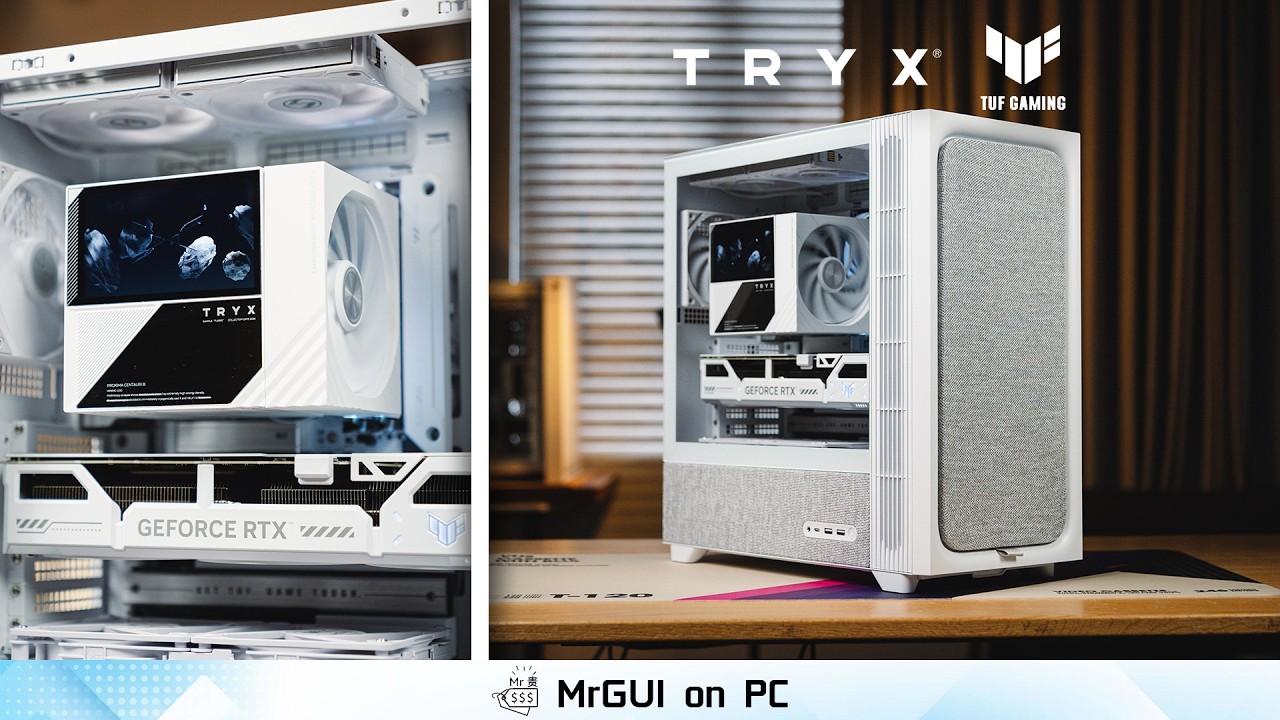 A 5-Inch Screen Air Cooler ?! TRYX TURRIS 620 + ASUS TUF Gaming BTF PC Build
