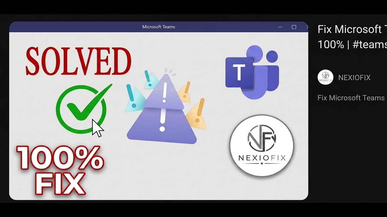 Fix Microsoft Teams Error &ldquo;Sorry We&rsquo;ve Run Into an Issue&rdquo; (100% Working | Cache + PowerShell Fix)