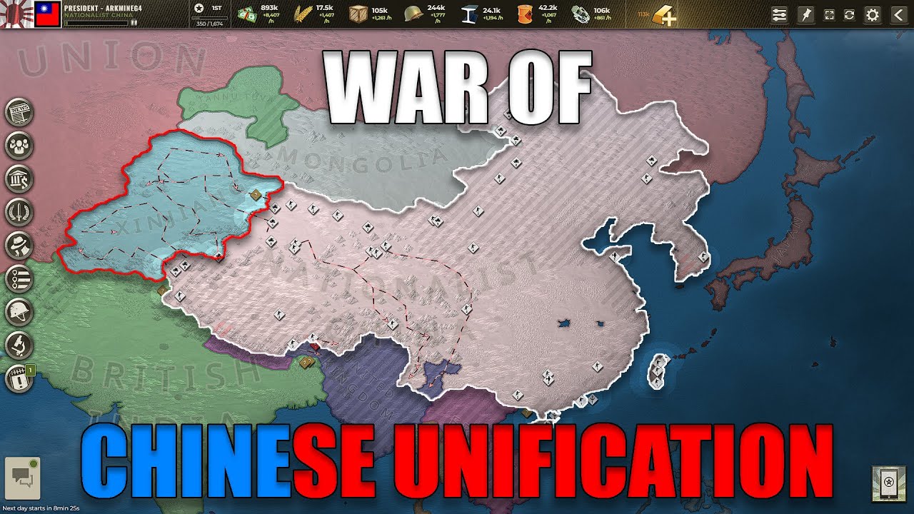 The War of Chinese Unification! Call of War China Let's Play