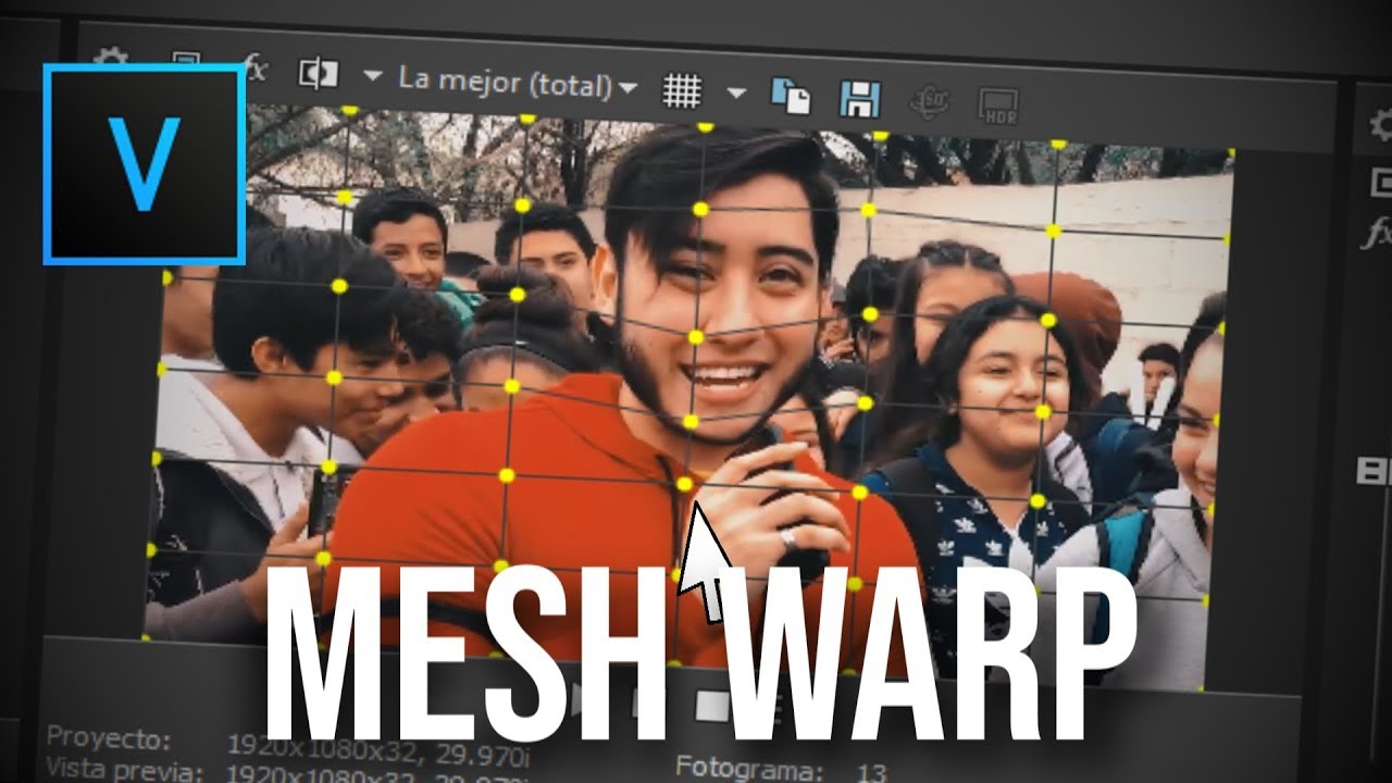 Efecto Mesh Warp/Deformacion en Vegas Pro 17 || TUTORIAL