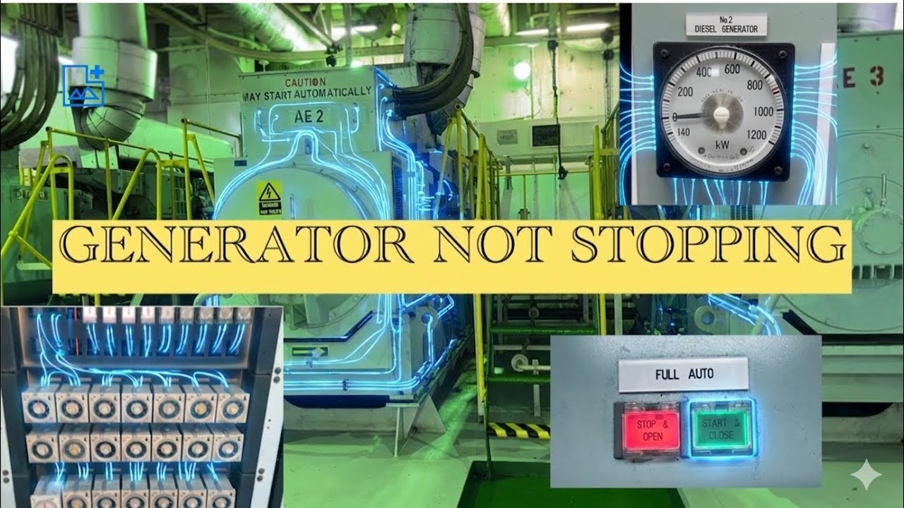 Generator not Stopping | Troubleshooting on Ship’s Diesel | Generator | Sailing engineer | Engineer