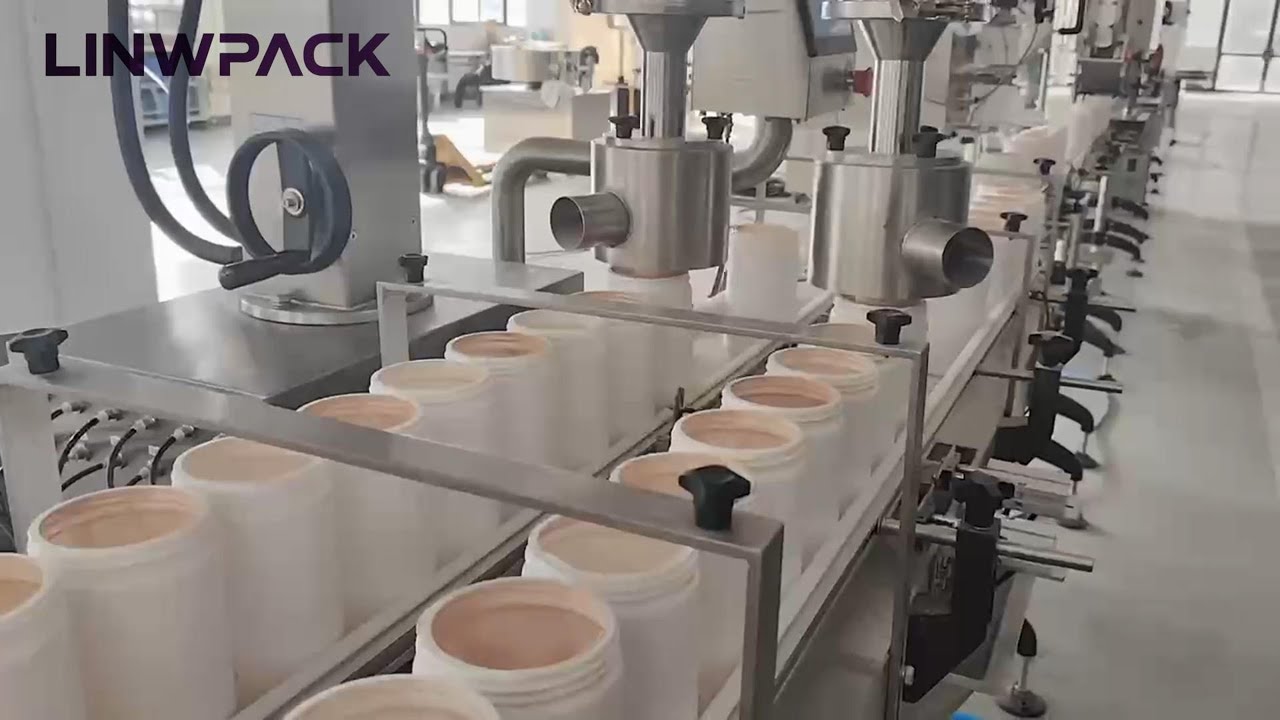 Whey protein powder filling and packaging production line #powderfillingmachine