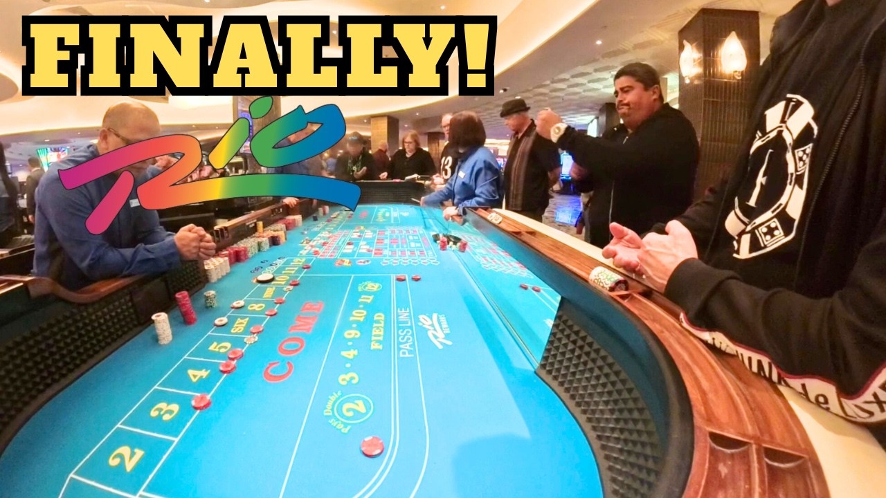 Just in time! Shooter Brings Life Back to a Cold Craps Table at the Rio Casino