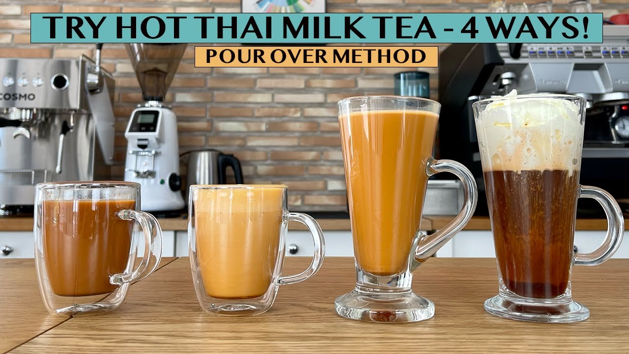 4 WAYS TO MAKE HOT THAI MILK TEA - BETTER THAN ICED THAI MILK TEA! #musttry