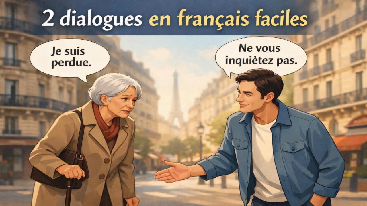 2 Dialogues en Français Faciles 🇫🇷 | Conversations Simples pour Débutants (A1-A2)