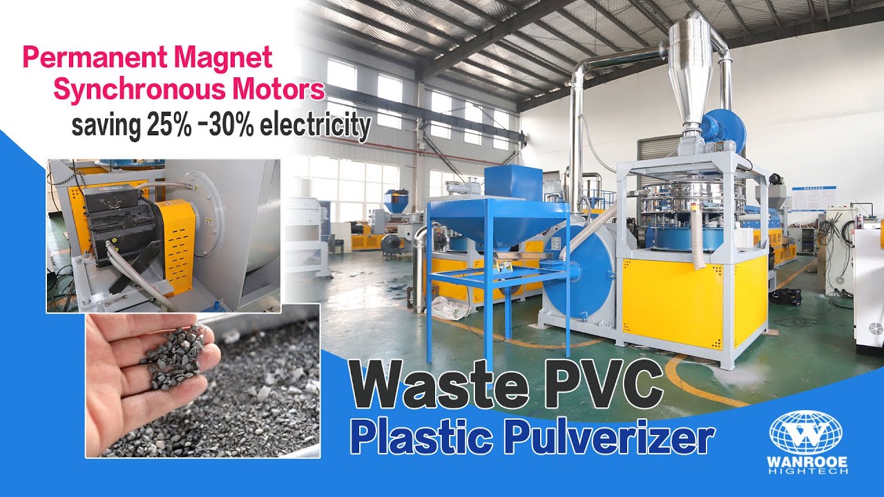 Low Energy Consumption PVC Pulverizer Plastic Floor Grinding Miller with Energy-efficient Motor‌