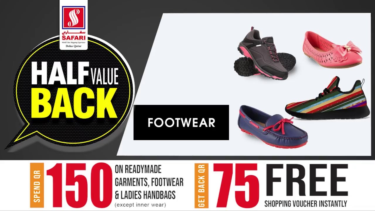 Half Value Back Promotion | Spend 150, Get 75 Back | Safari Mall | Qatar