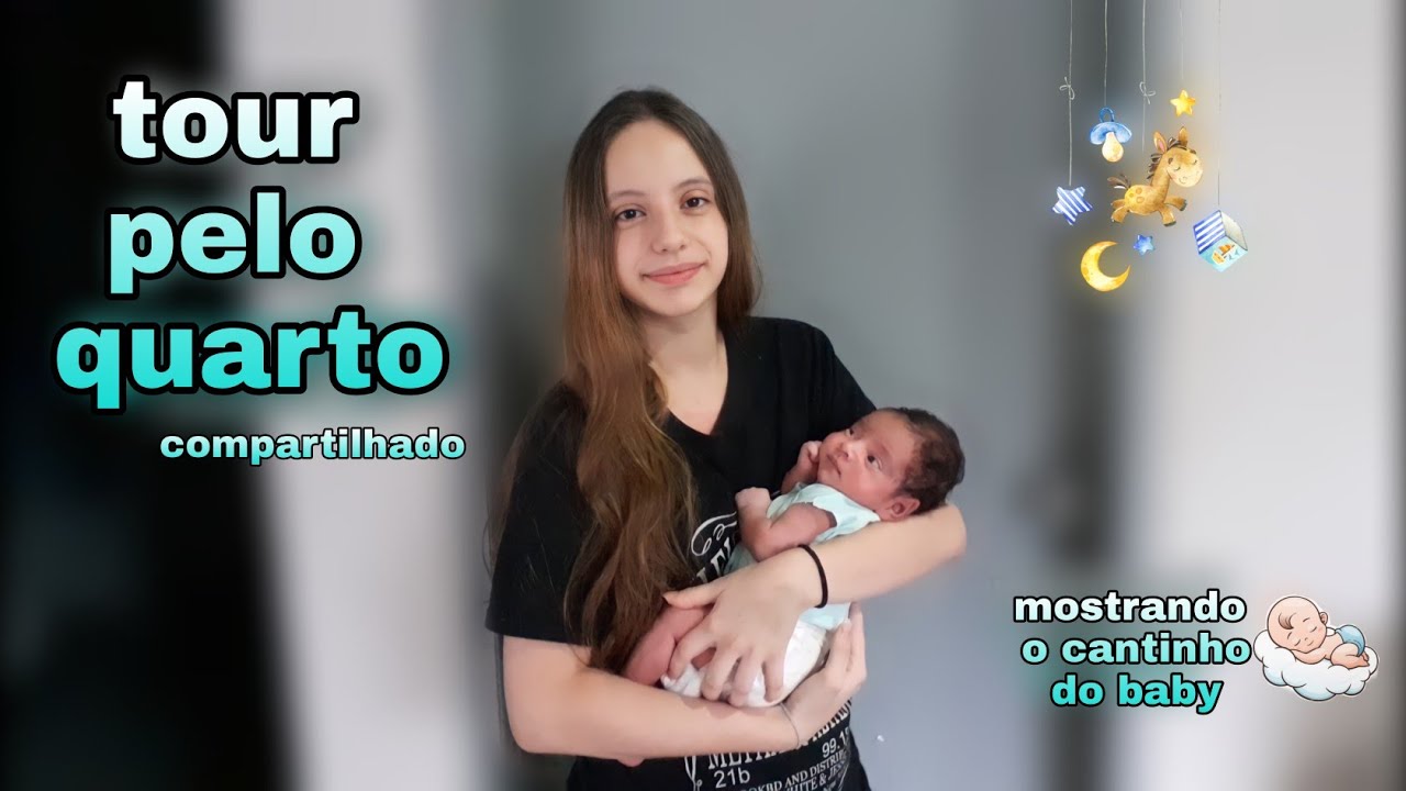 TOUR PELO QUARTO COMPARTILHADO - MOSTRANDO O CANTINHO DO BEBÊ - Grávida aos 16