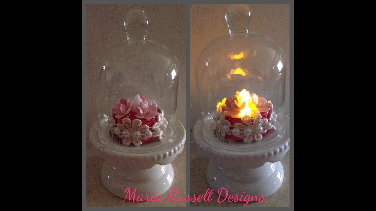 Shabby Chic Projects-Altered Tea Light and Ornament