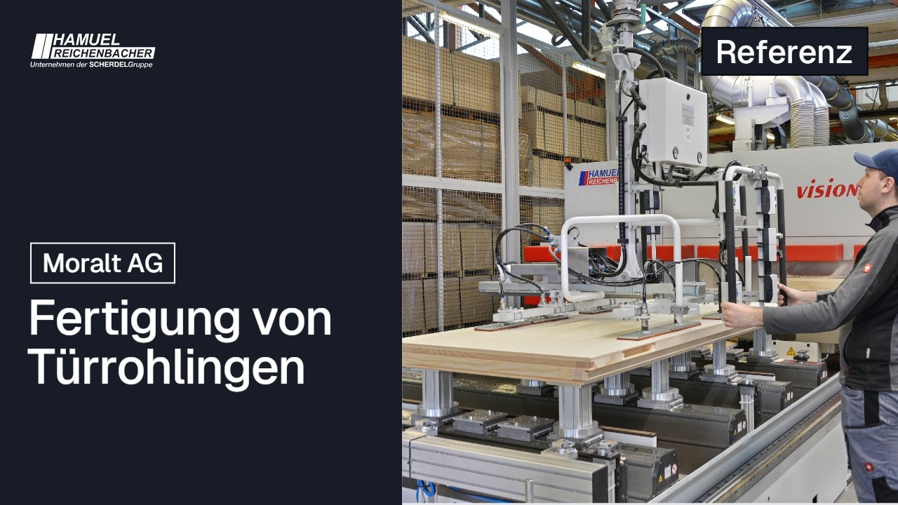 Reichenbacher Bearbeitungszentrum für Türrohlinge bei Moralt AG