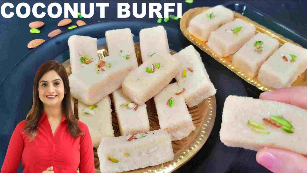 Quick & Easy Coconut Burfi - Nariyal Barfi Recipe | Kanak's Kitchen