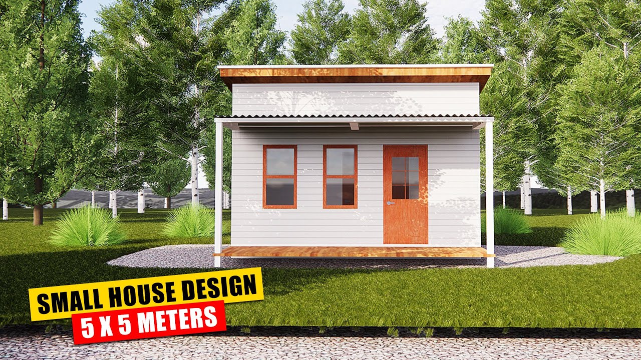 Small House Design 5 x 5 Meters  ( 25 Sqm )